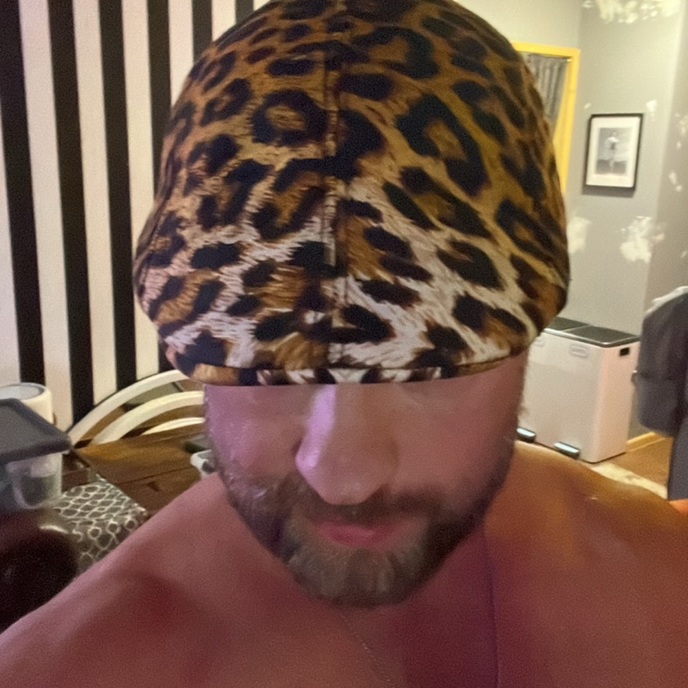 Leopar cheetah animal, print golf hat - Picture 2 of 5
